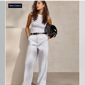 SPANX White Wide Leg Pants